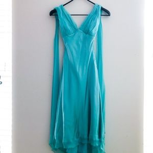 Cache Blue Green Formal Dress